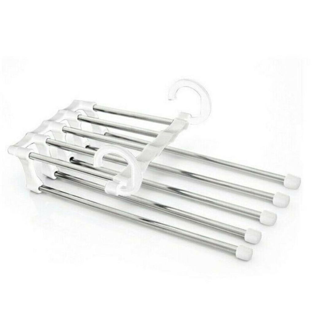 5 в 1 вешалка для гардероба, многофункциональные вешалки для одежды, брюки, держатель из нержавеющей стали, вешалка
