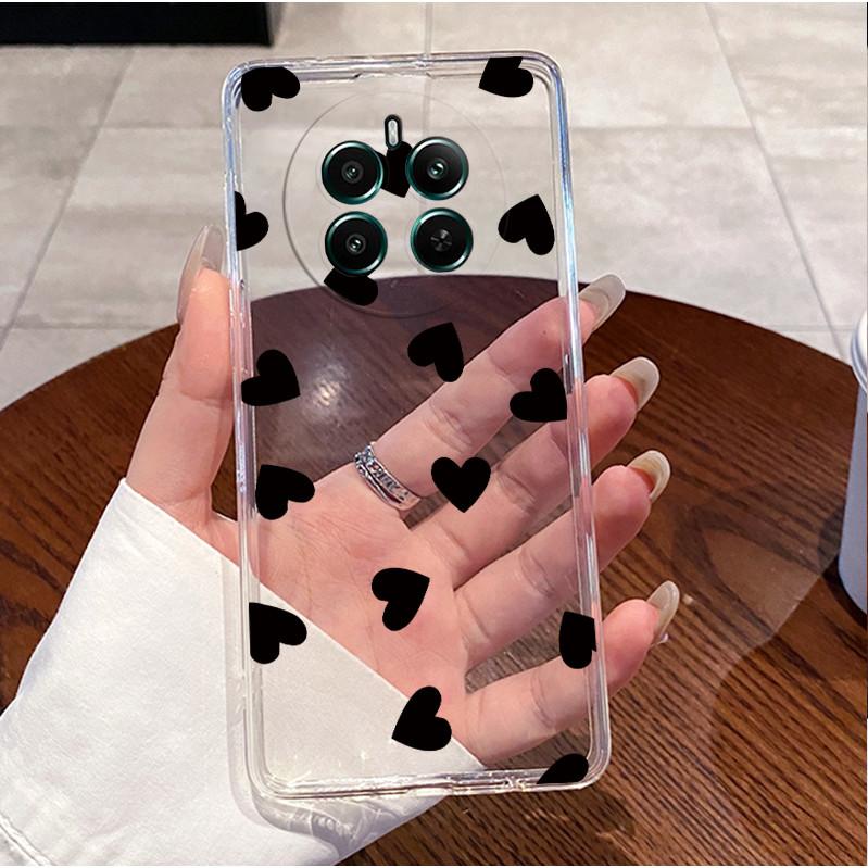 For Realme 12 4G Case RMX3871 Luxury Cute Love Rabbit Cartoon Funny Clear TPU Soft Silicone Back Cover For Realme12 4G Cases