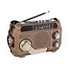 Solar Hand Crank Emergency Radio Rechargeable Waterproof Bluetooth-compatible Speaker AM/FM Solar Powered