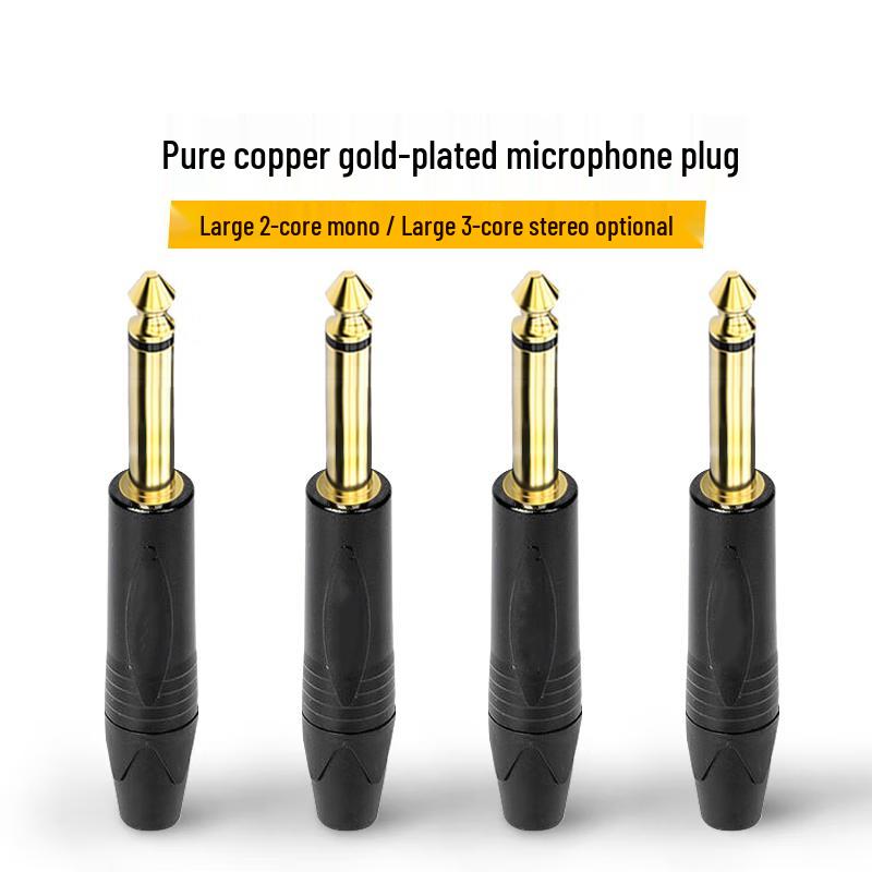 Rookery 6.35mm Stereo Audio Soldering Elbow Plug