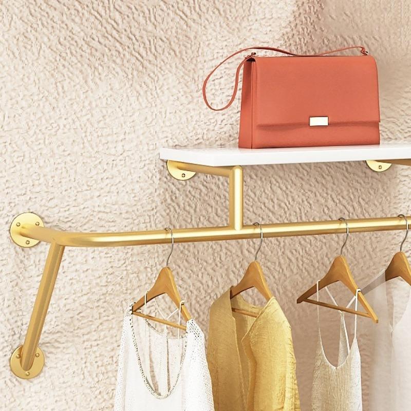 Wardrobe Store Wall Clothes Hanger Metal Modern Clothes Rack Large Minimalist Coat Rack Entrance Hall Closet Wardrobe Storage