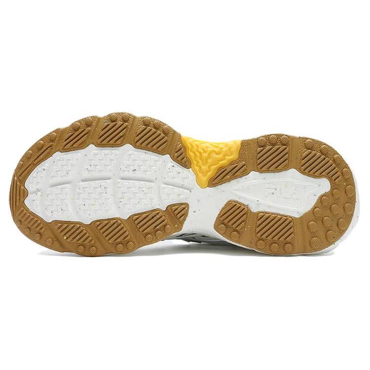 Новые кроссовки FILA Fern с амортизацией, износостойкие, низкие, массивные, мужские, бело-коричневые F12M421106FSN