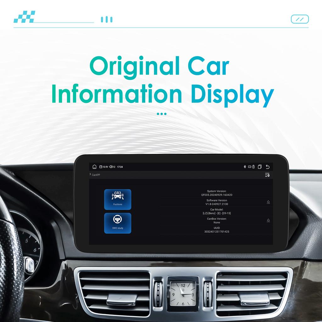 OSSURET 10,25" Android 13 Авторадио 2din Интеллектуальный Carplay для Mercedes Benz W212 E-Class E200 E230 E260 E300 S212 NTG 4.0 4.5 5.0 Мультимедиа Аудио
