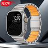 Нержавеющая сталь+Резиновый ремешок для Apple Watch Ultra 3 49мм Серии 11 10 46мм Наручный ремешок для активного отдыха для IWatch 9 8 7 6 SE3 44мм 45мм