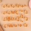 24Pcs/Set Polymer Earring Cutters Plastic Clay Cutter Jewelry Mold Accessories