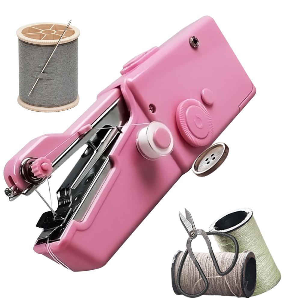 Мини швейная машинка электрическая портативная швейная машинка ручной беспроводной швейный инструмент для быстрого шитья для дома, путешествий и самостоятельного изготовления