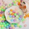 DIY Jewelry Accessories 200pcs Candy Color Round Beads Acrylic Necklace Bracelet Making Luminous Handmade 6mm/8mm/10mm Materials Creative  Beads