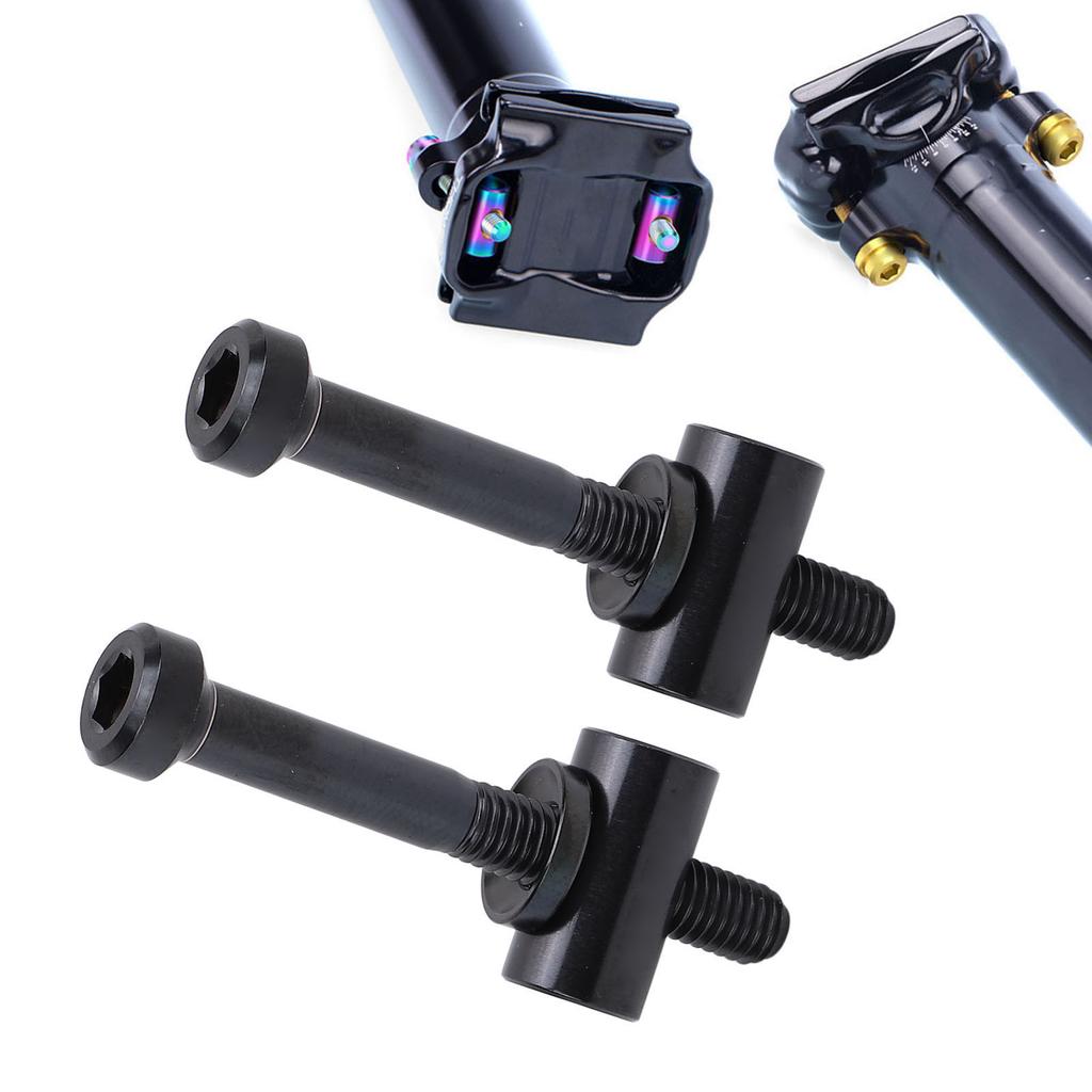 2pcs M5x40mm Ti Alloy Bike Seat Post Fixing Bolts Bike Seatpost Screws Cycling Accessories for Bike