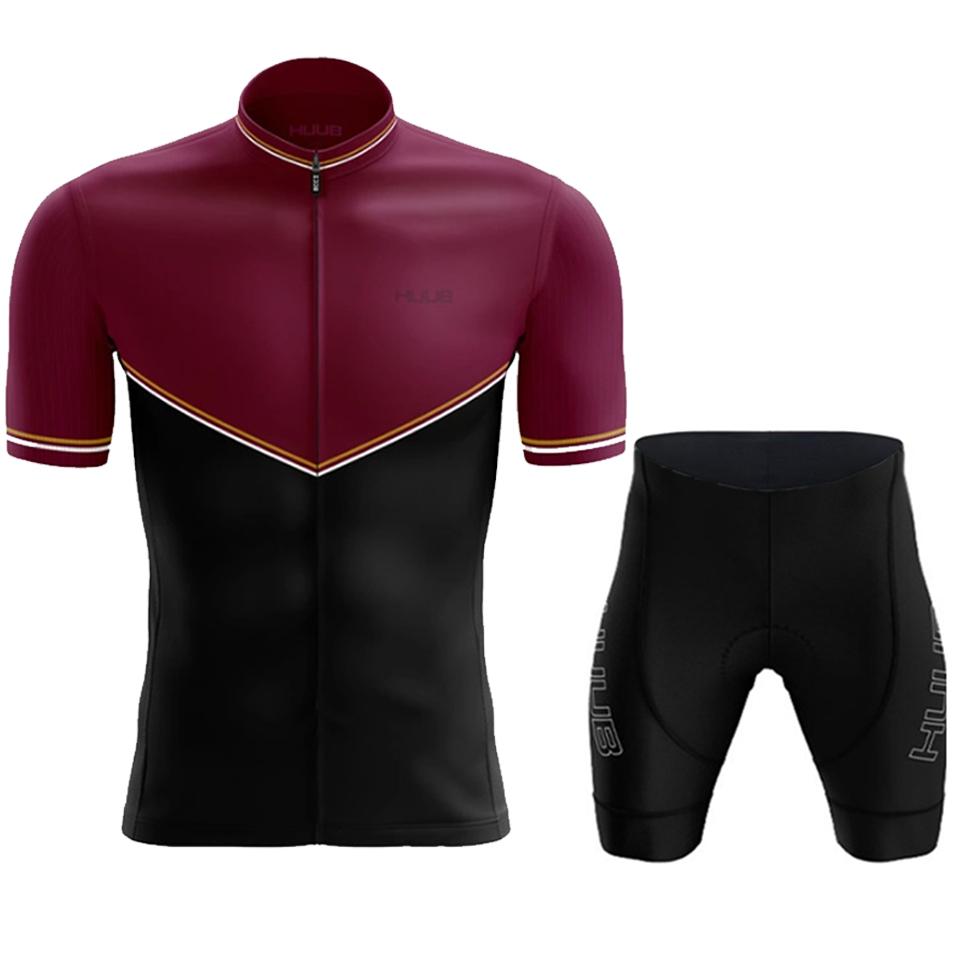 Huub 2026 Мужской велосипедный джерси-сет с коротким рукавом, дышащий, для МТБ, на открытый спорт, с лямками, летняя велосипедная одежда