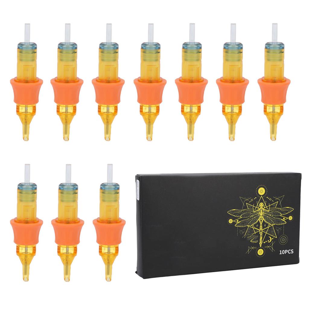 10 шт., игла для тату-картриджа, одноразовая быстрая окраска, гигиеническая ручка для татуировки, иглы для машины