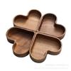 Heart-Shaped Wooden Serving Trays for Home Decor & Food - Decorative Wood Trays for Candy, Sushi, Dessert, Valentine’s Day Gift