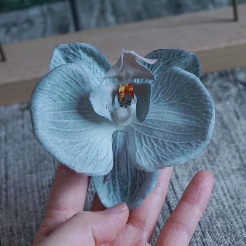 8,5 см заколка для волос в виде орхидеи для женщин, заколки для волос с искусственными цветами, милые аксессуары для волос для свадебной вечеринки, подарки