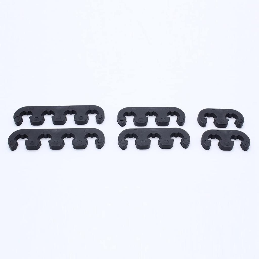 Shufearo 7Mm 8Mm Plastic Spark Plug Wire Separator Divider Loom for Universal Black Separator Divider