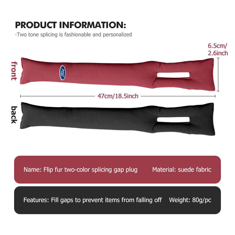 For Ford 1/2PCS Car Seat Gap Filling Side Seam Plug Leak-proof Strip Auto Accessories Escort KA Flex Everest KA Expedition