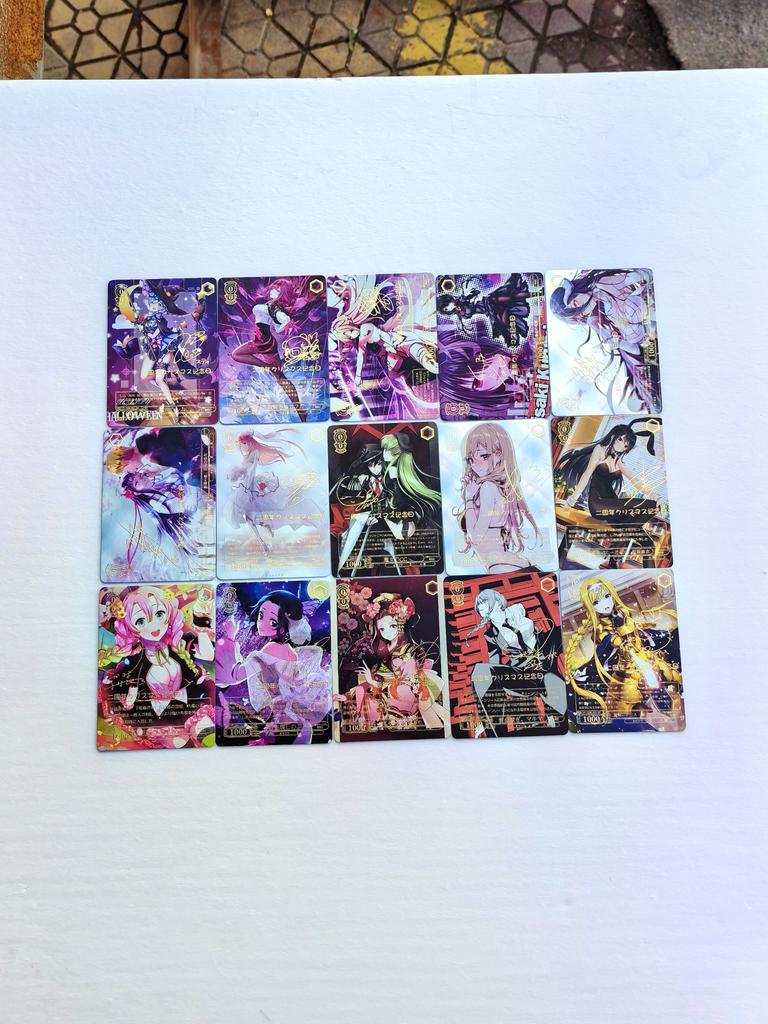 Weiss Schwarz DIY Рему Альбедо Самоконтроль Коллекционирование Подпись Торговля Флэш-карта Аниме Мультфильм Подарок