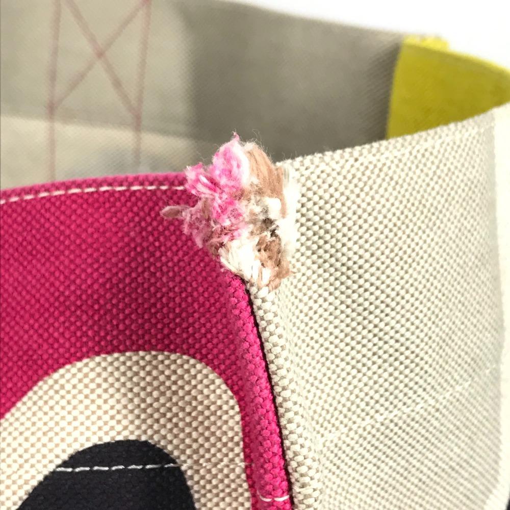 HERMES Tote Bag with pouch Sebas de Plage logo Shoulder Bag Multicolore