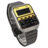 Casio Vintage Series Digital Watch with 8 Digit Calculation Function Heritage Colors Unisex Metal Band Gunmetal X Yellow Overseas Model [Casio]