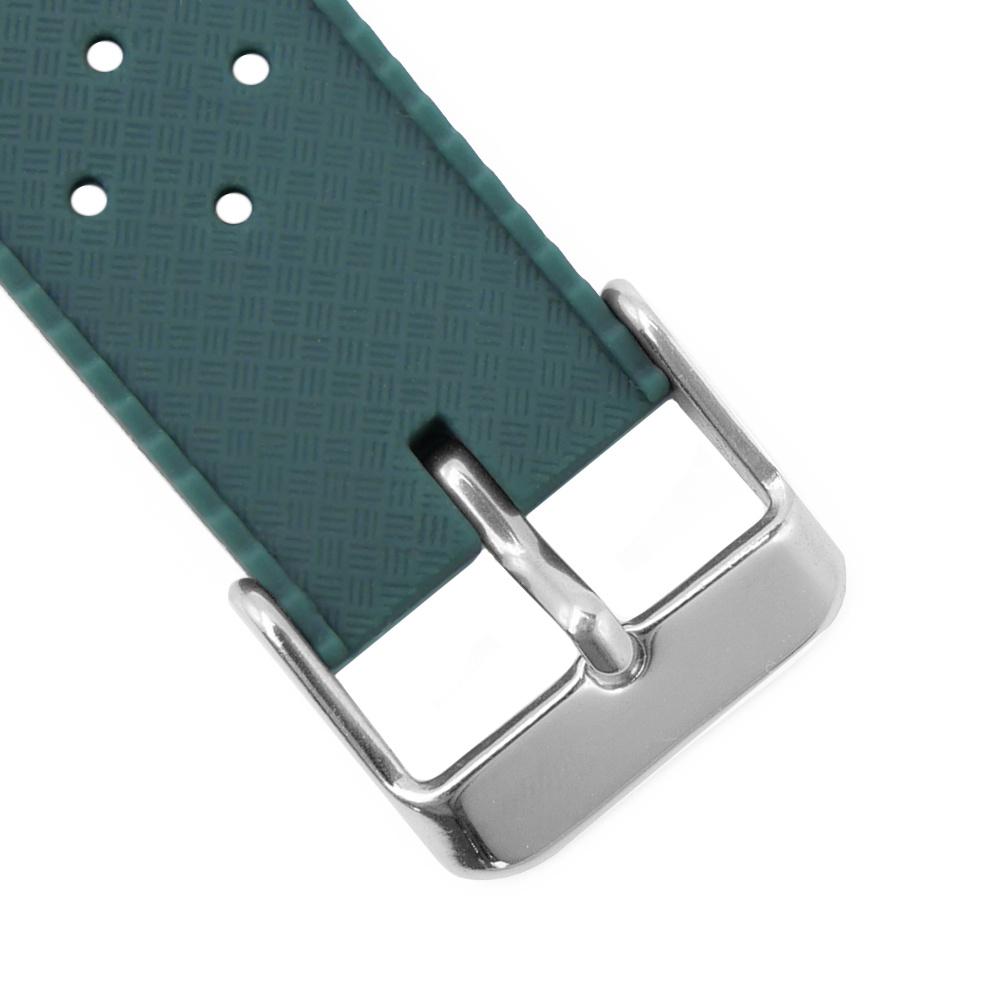 2x ERBORD Universal Silicone Strap 20mm, Tropic, Green/Gray
