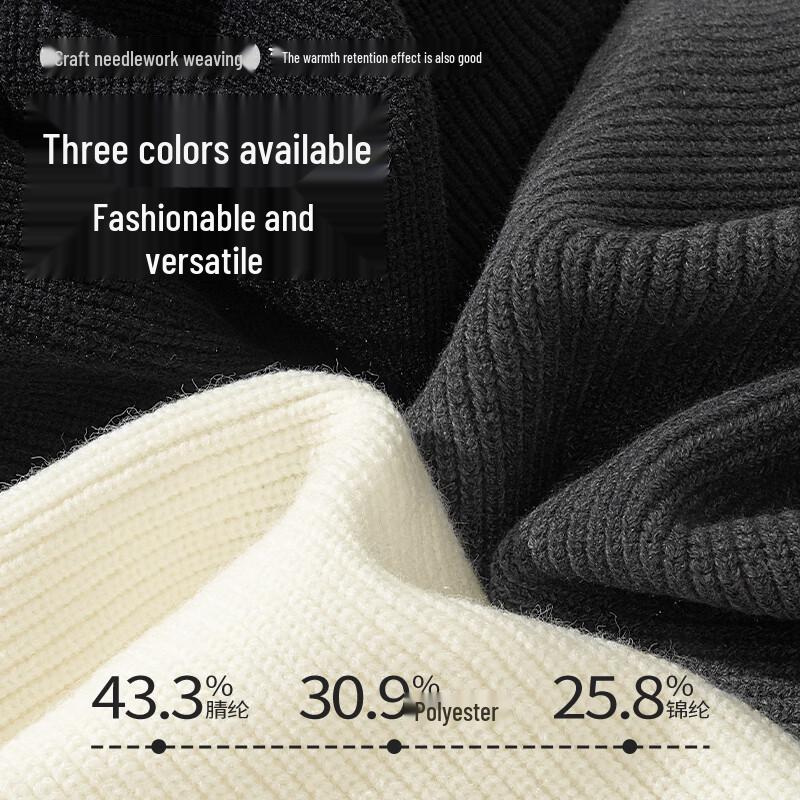 Мужской вязаный свитер на молнии до середины