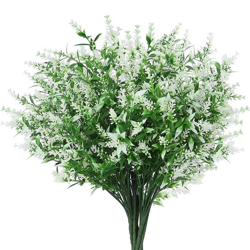 Искусственные цветы лаванды, пластиковые растения. Лаванда на открытом воздухе, в помещении, искусственные цветы, украшение дома, вечеринка, свадьба, сад, офис, украшение террасы.