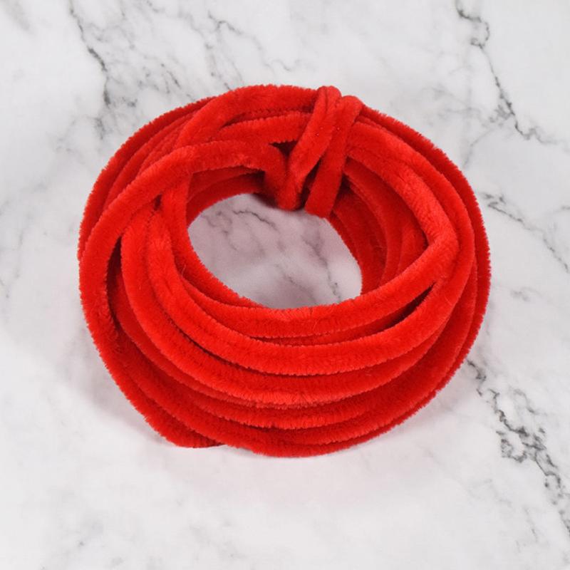 1,5 м бархатные цветы твист-палочка имитация бархата синели стебель полоса красочная мягкая бархатная твист-проволока