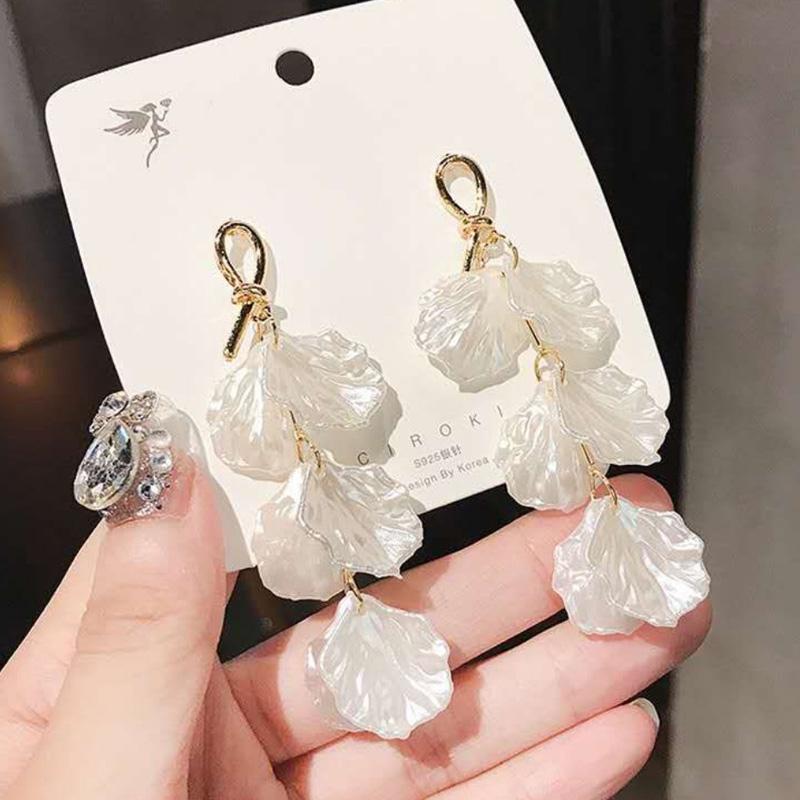 Ретро простые и элегантные серьги из ракушек и жемчуга модные женские серьги квадратные гвоздики лучший шлюз