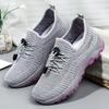 Мода 2024 Осень Новые женские дышащие кроссовки с мягкой подошвой для ходьбы для женщин среднего и пожилого возраста Легкие повседневные туфли на мелкой подошве