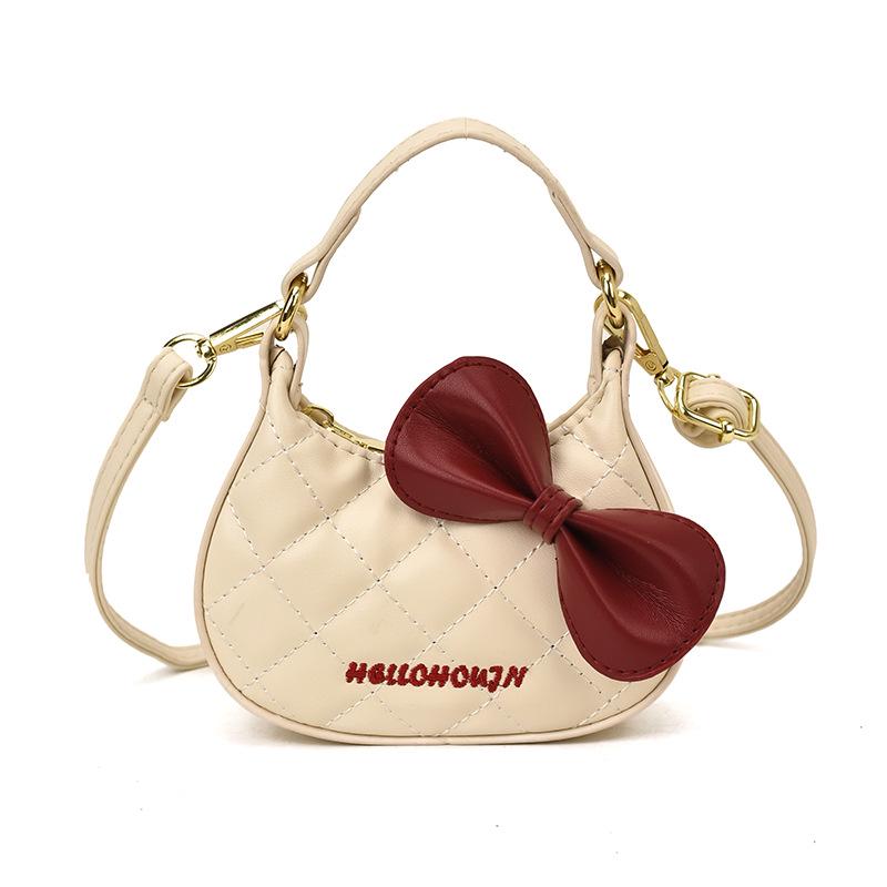 Мини-сумочка с леопардовым принтом и мини-бантом для девочек: Сумка кроссбоди на плечо Осень/Зима