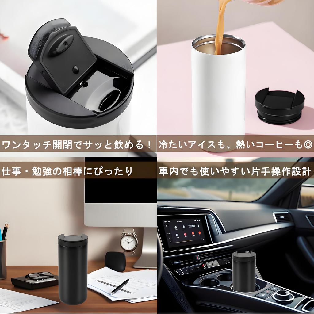 Нержавеющая сталь, устойчивая к MYEEDA Тамблер 500 мл Тамблер из нержавеющей стали с крышкой Вакуумная изоляция Бутылка для кофе и воды Большой объем Термос