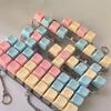 Colorful Keyboard Fidget Toys For Adults Kids,1/4/5/9‑buttons Pastel Keyboard Clicker Keychain For Work Stress Relief Anxiety