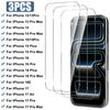 3 Pçs Vidro Temperado Completo Para Iphone 17 Pro Max 17 Filme Protetor De Tela Ar Para Iphone 13 14 15 16 Pro Max Plus 16e 13mini Vidro