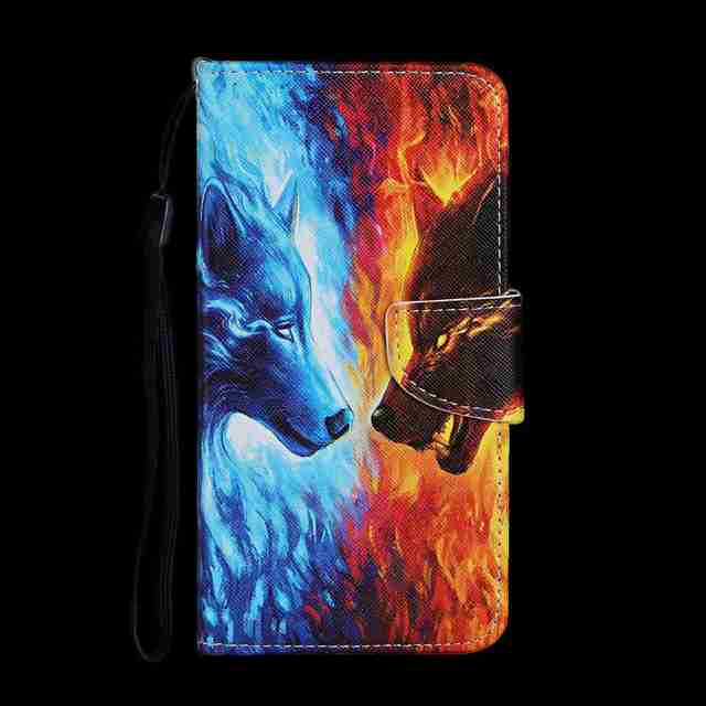 Кожаный чехол для Iphone 12 13 Pro Max, флип-кошелек, держатель для карт, модный чехол для телефонной книги с мультяшной росписью 12pro 13pro