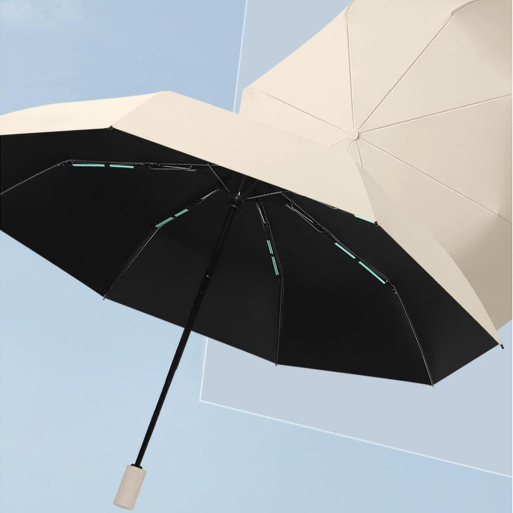 Insvog Folding Sturdy 16 Ribs 8 Extra Large Ultra Auto Folding Parasol UV Shading Heat For Both Sunny and Rainy Rainy Season Heat Stroke Strong Wind