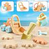 Набор игрушек для пляжного песка с самосвалом, автомобильные игрушки для малышей, детские ведра для игр на открытом воздухе, лопаты для песка, наборы форм для животных, игрушки для песочницы
