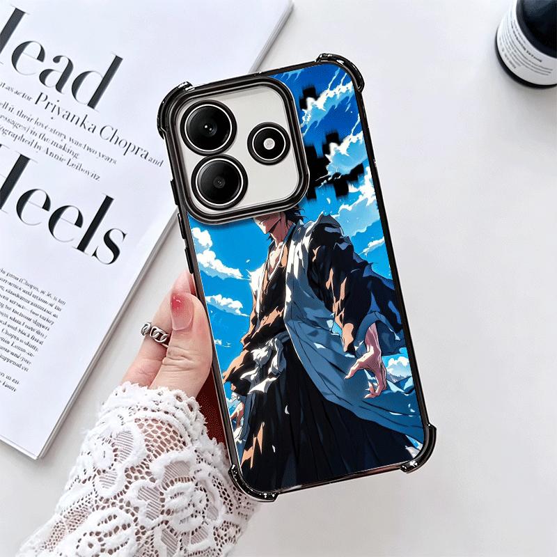 Чехол для телефона с покрытием Bleach Aizen Sousuke для Xiaomi Redmi Note 14 15 Pro Plus 13 12 11 11S 11T 10 9S 9 5G, противоударный с подушкой безопасности