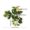 Plastic Artificial Camellia Flowers Real Touch Fake Flower  Shop Hotel Decoration