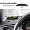 HIPPBQCC Car Parking Sensors Parking Kit 22mm 4Sensors LED Display Backlight Reverse Backup Radar Monitoring System 4 Colors 12V