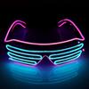 Wireless Luminous Glasses Glowing Blinds Glasses LED Bar KTV Atmosphere Props Flashing Disco Adult Cool Sunglasses Boys and Girls Performance Props