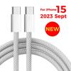 PD 60W USB C To USB Type C Cable Fast Charge For iPhone 15 15 Pro Plus Pro MAX iPad Dual Type C Data Line For Samsung S22 23