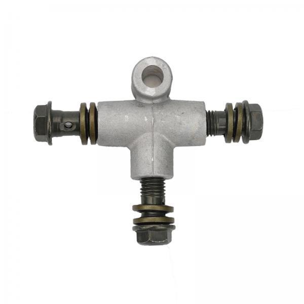 Metal T Shape Brake Line Tee Female Coupling Three Way Connector Car Brake Tube Fitting for ATV Go Kart Hydraulic System