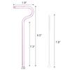 Reusable Glass Straw With Cleaning Brush Reusable High Strength High Borosilicate Glass Anti Wrinkle Straw