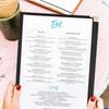 Reusable A4 Menu Paper Holder Foldable Shell Document Folder Loose Leaf Binder  Restaurant