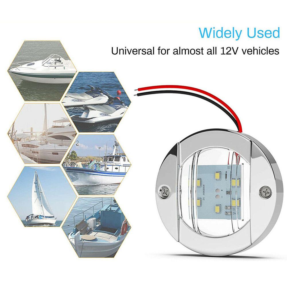 12В-24В постоянного тока Светодиодные кормовые огни Белый свет для кокпита Лампа Широкий угол свечения