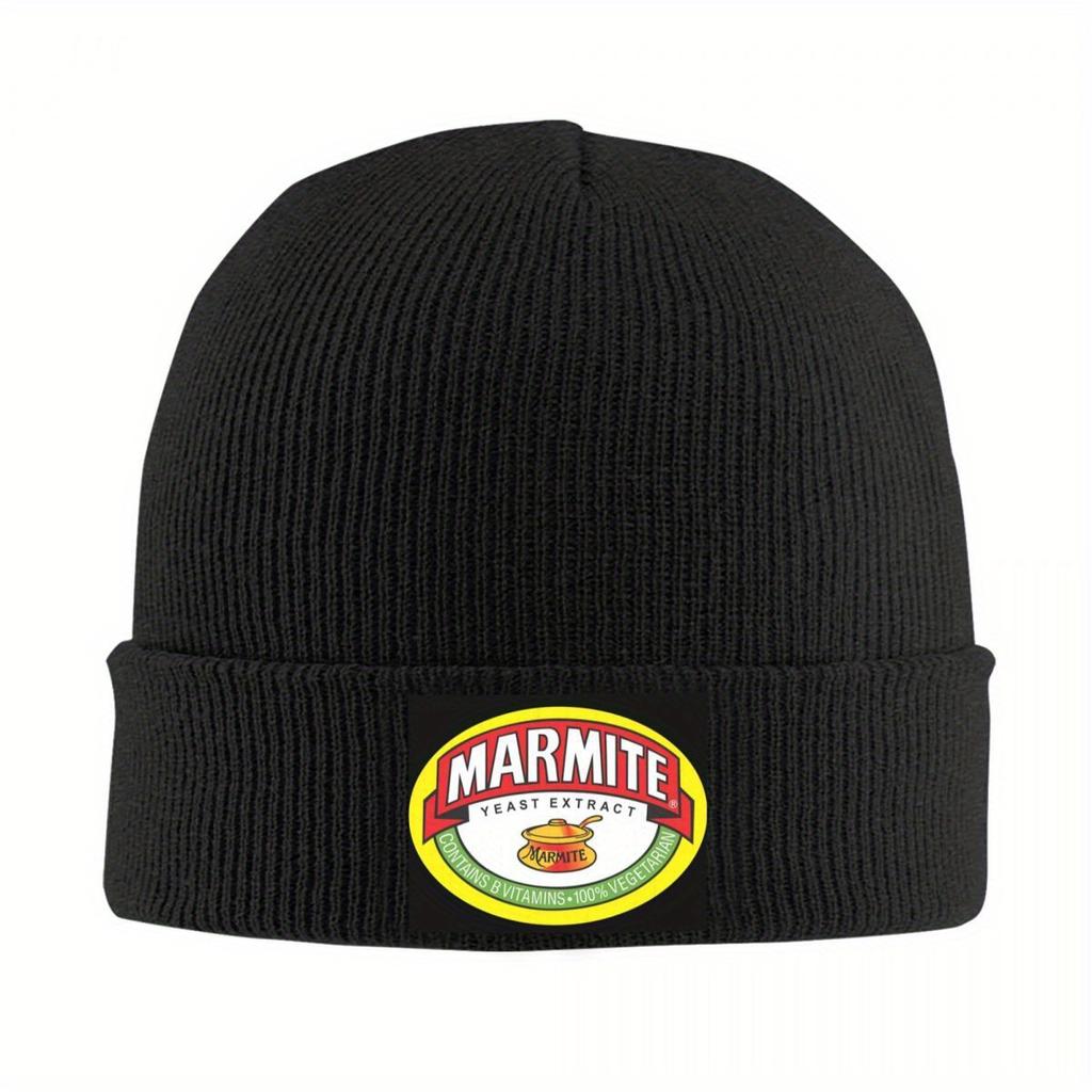 Шапка-бини Marmite с логотипами, теплая вязаная шапка, хип-хоп шапка, осенне-зимняя уличная шапка-бини для унисекс взрослых