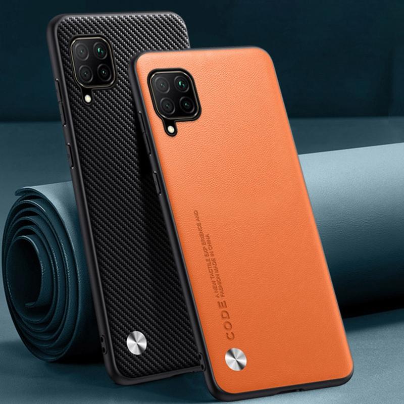 Роскошный чехол из искусственной кожи для Huawei Nova 7i P40 Lite, задняя крышка, матовый силиконовый защитный чехол для телефона Huawei Nova 6 SE