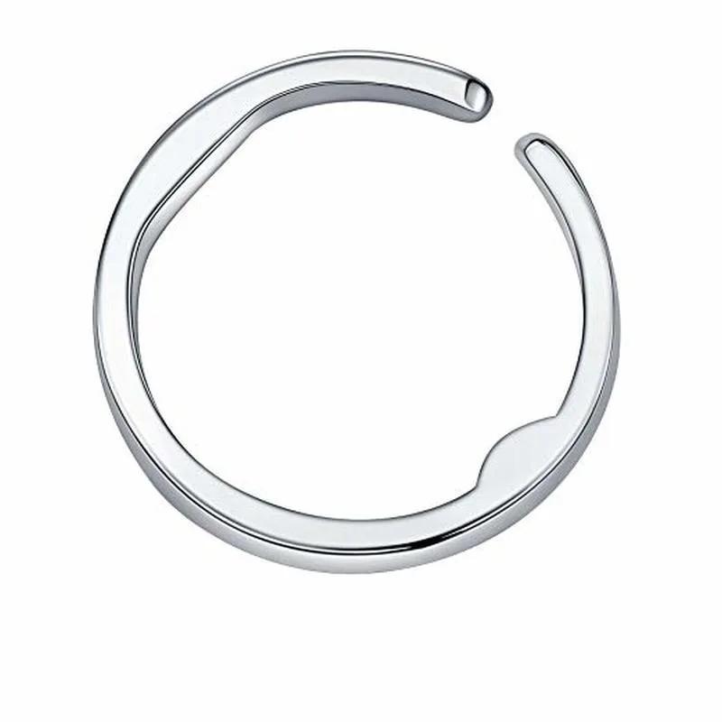 Anti Snore Ring Acupressure Apnea Sleeping Aid Stop Snoring Silver Anti Snore Ring Fashion New Snoring Device 2025