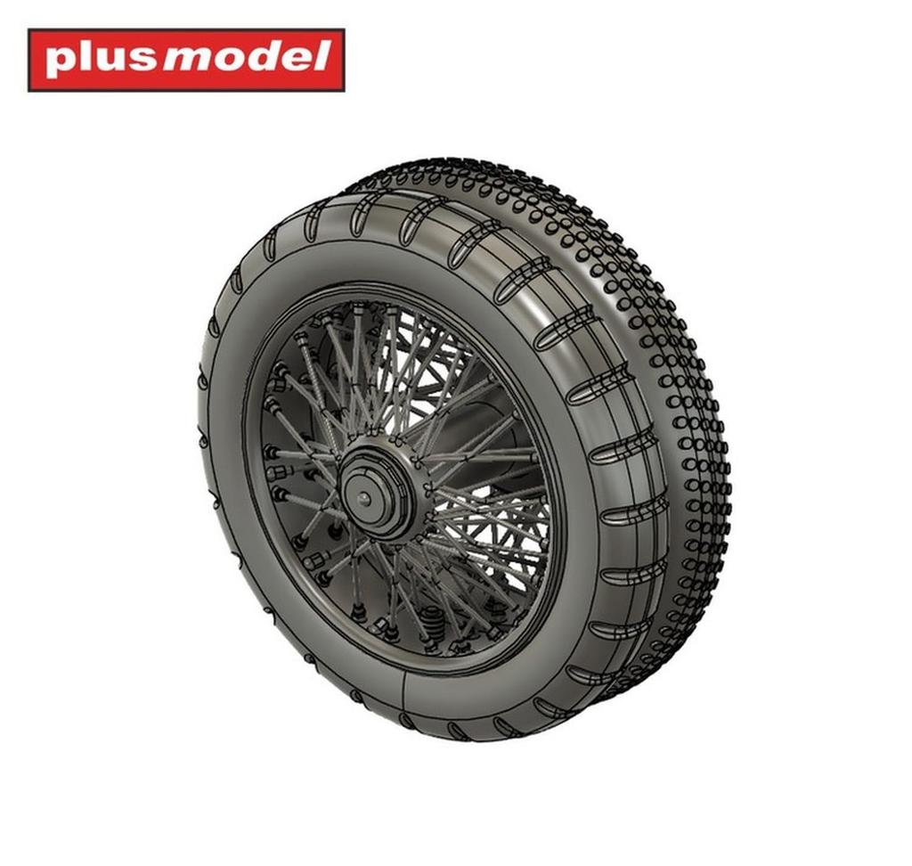 Plus model British Armored Car RR Wheel Set Mon Plastic Model Parts PLMDP3054 1/35 (for Model)
