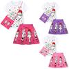 Детские Девочки Украсть Мозговую Гниль 67 Принты Наборы Футболка с Короткими Рукавами Юбка Сумка Набор Одежды