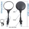 SEMIMO Universal Motorcycle Rear View Mirror M10 Compatible With Motorcycle Motorbike ATV. UTV Scooter Moped Sportsman Dirt Bike Cruiser