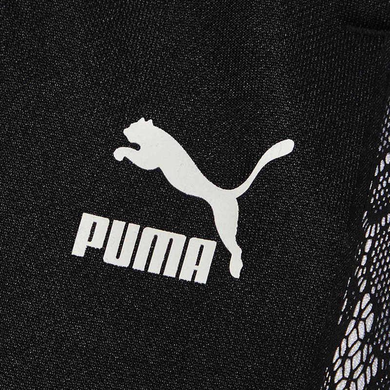 Puma Повседневные вязаные брюки со шнурком, женские брюки, черные 530309-01